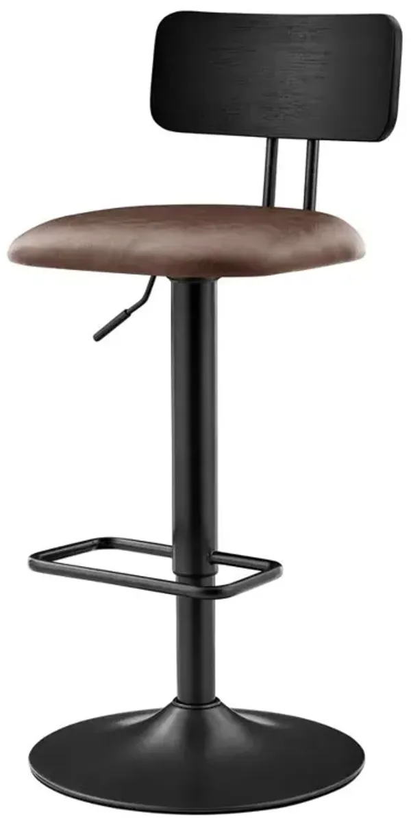 Judith PU Gaslift Bar Stool, (Set of 2)