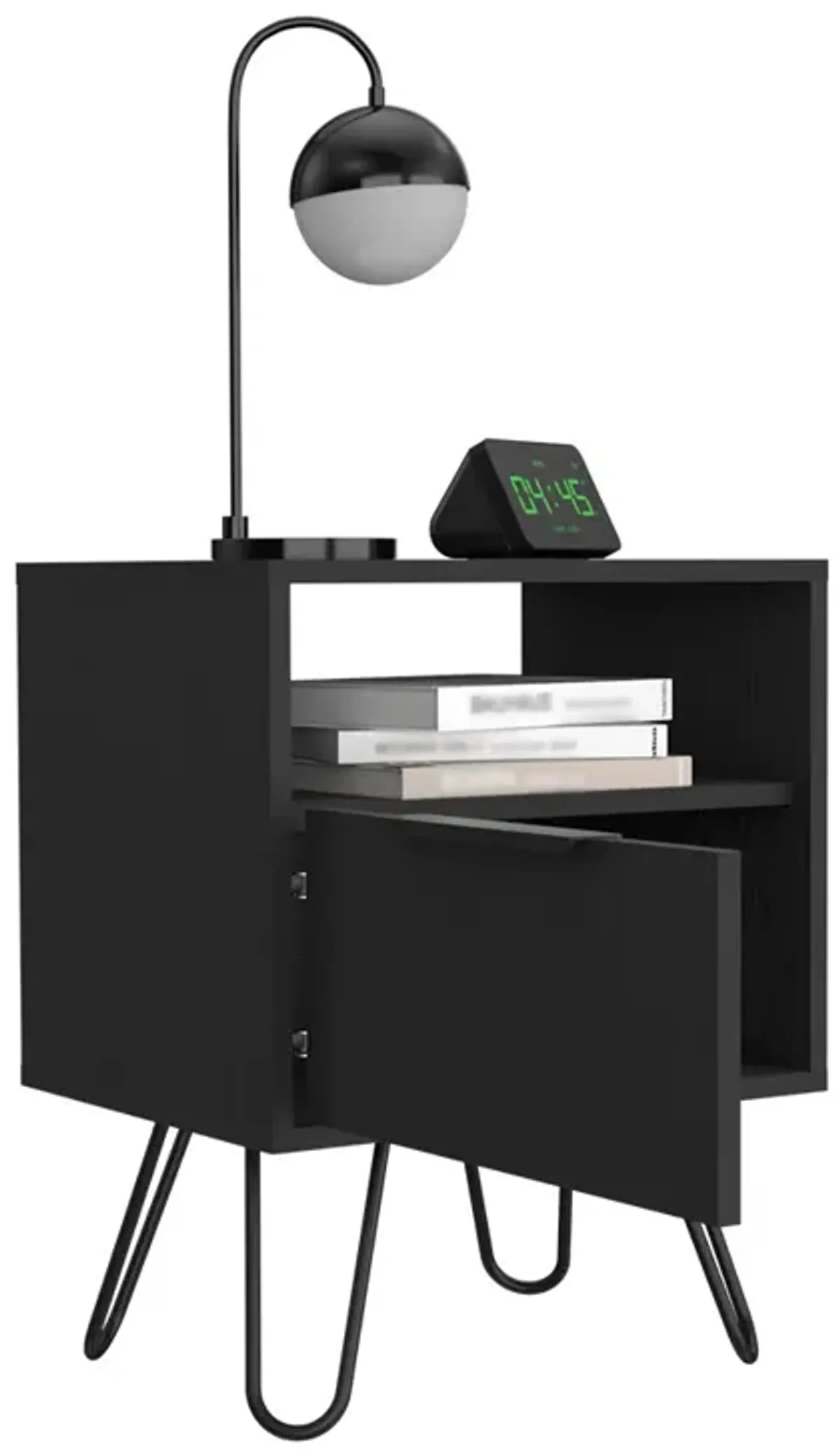 Nightstand Skyoner, Bedroom, Black