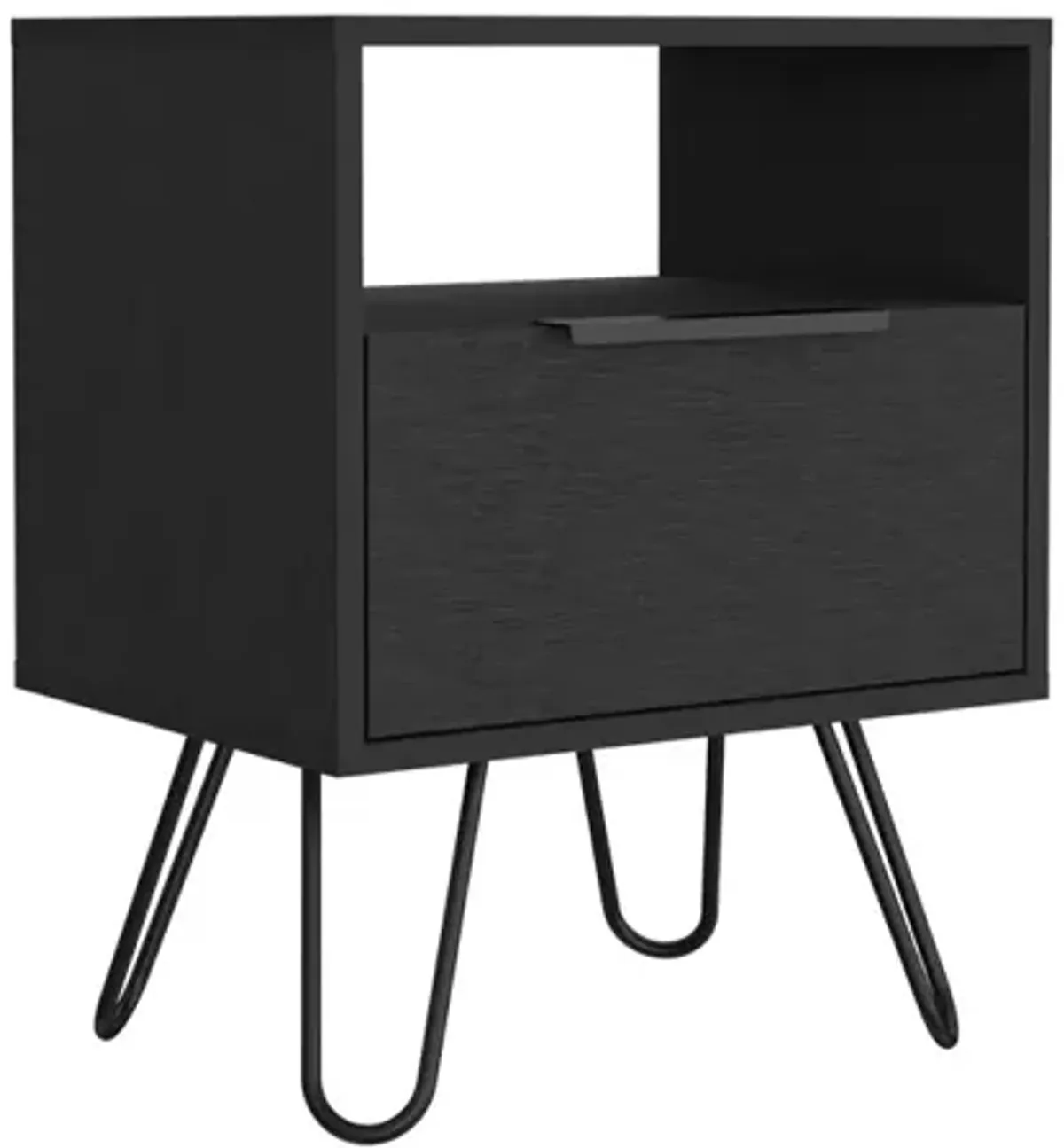 Nightstand Skyoner, Bedroom, Black