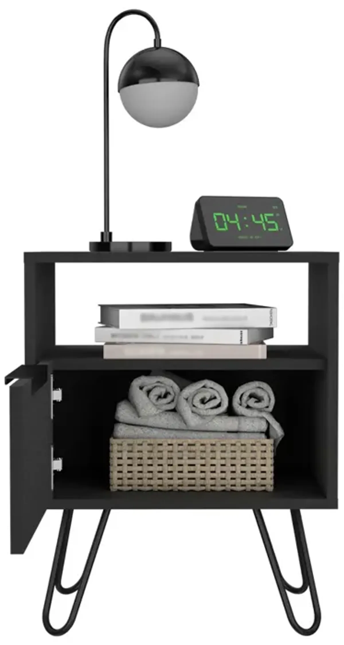 Nightstand Skyoner, Bedroom, Black