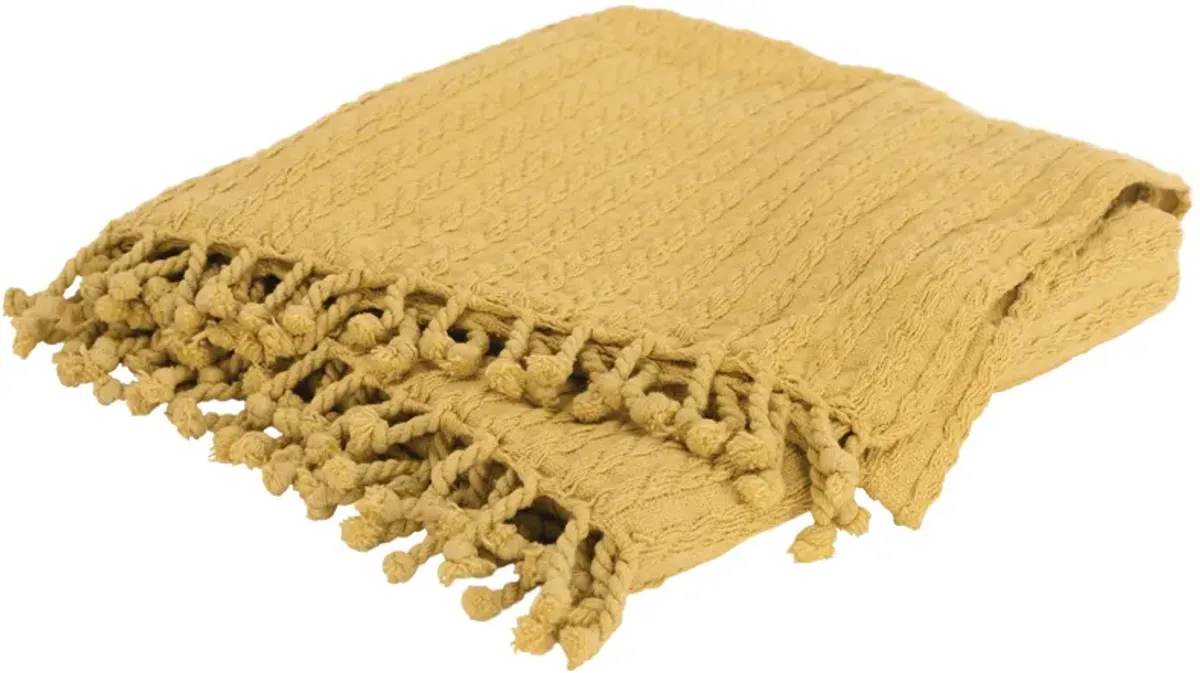 Yellow 50" x 60" Throw Blanket