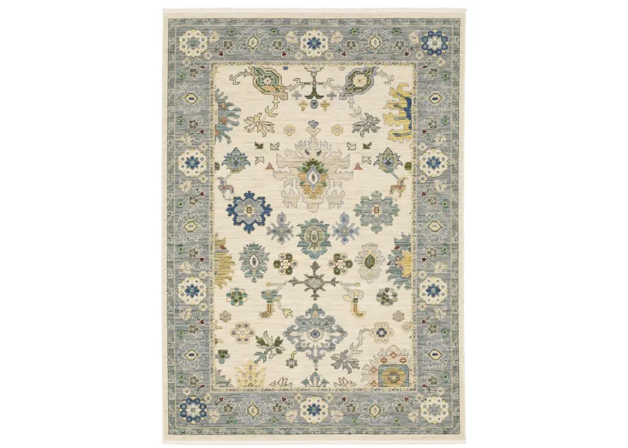 Lucca 3'3" x 5' Ivory Rug