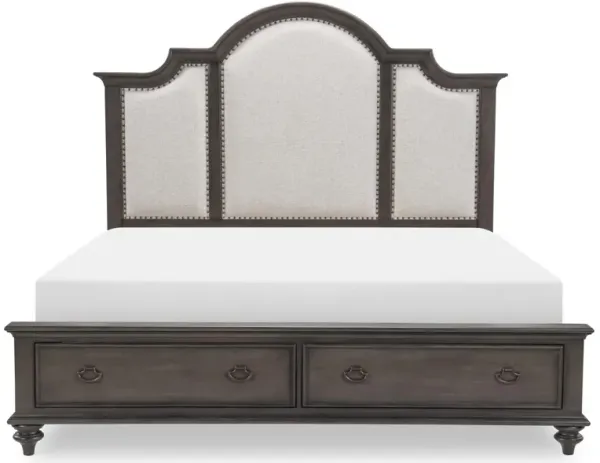 Kingston Upholstered Queen Panel Bed w/Storage