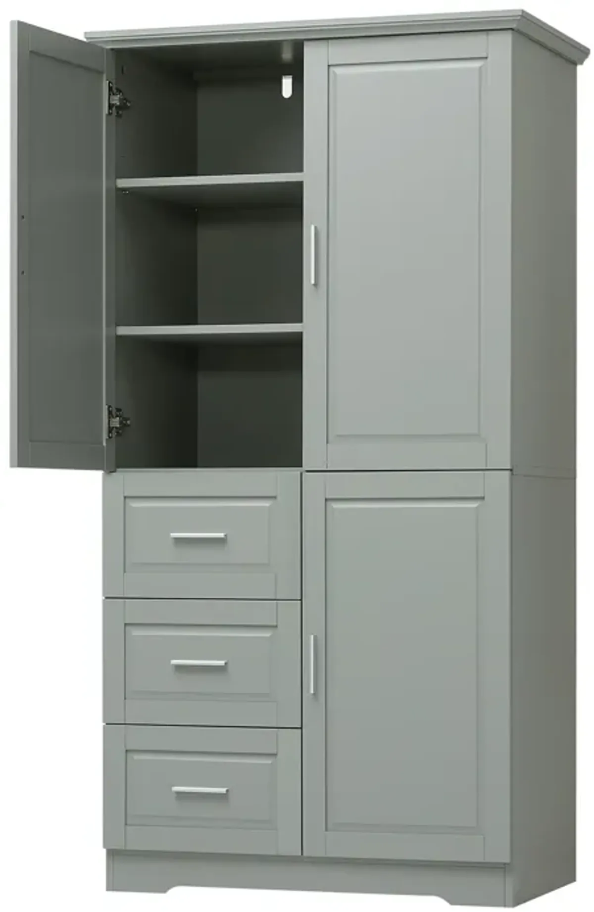 Merax Modern Storage Cabinet with Doors for Bathroom