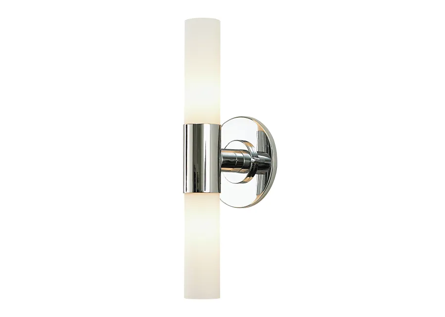 Double Cylinder 5'' Wide 2-Light Sconce