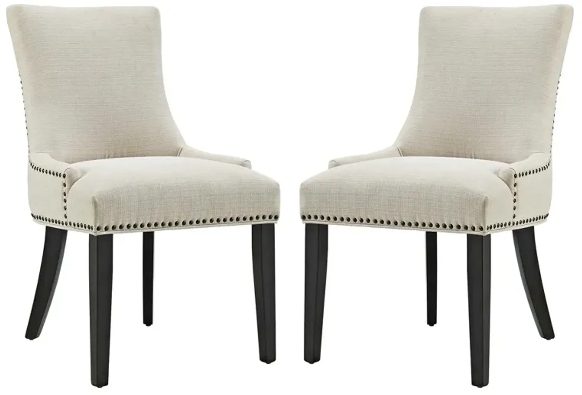 Marquis Dining Side Chair Fabric Set of 2