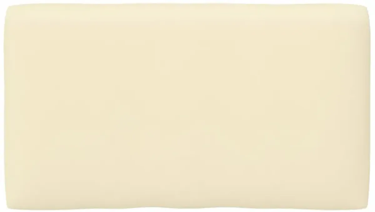 vidaXL Pallet Sofa Cushion Cream 27.6"x15.7"x4.7"