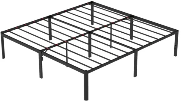 Durable Metal Platform Bed – Safe Rounded Corners and Spacious Under-Bed Storage