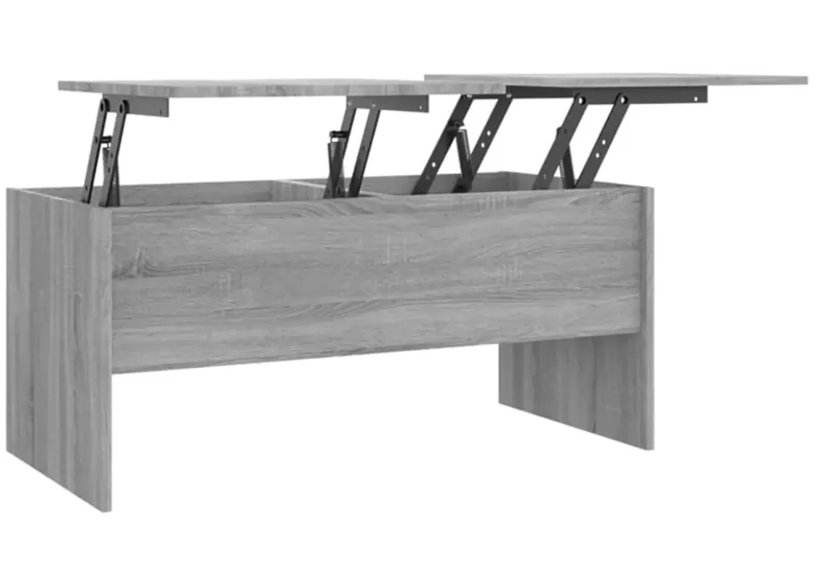 vidaXL Coffee Table Gray Sonoma 40.2"x19.9"x18.3" Engineered Wood