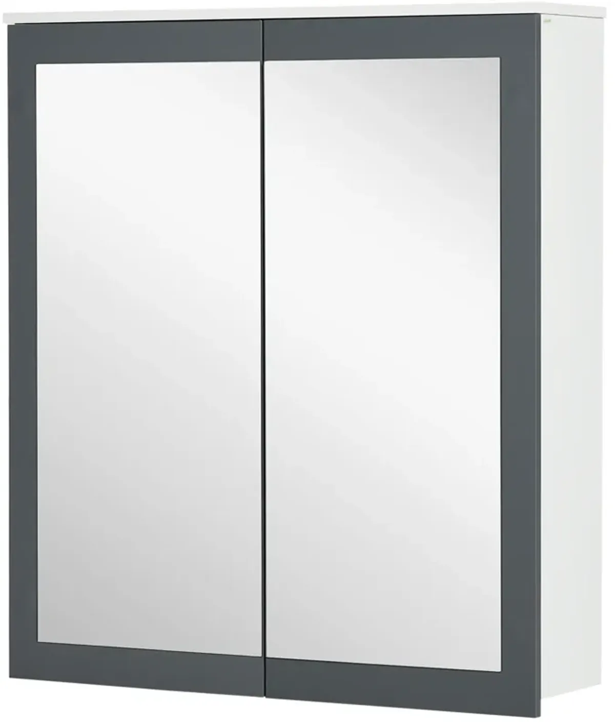 Wall Mounted Bathroom Wall Cabinet with Mirror Double Doors