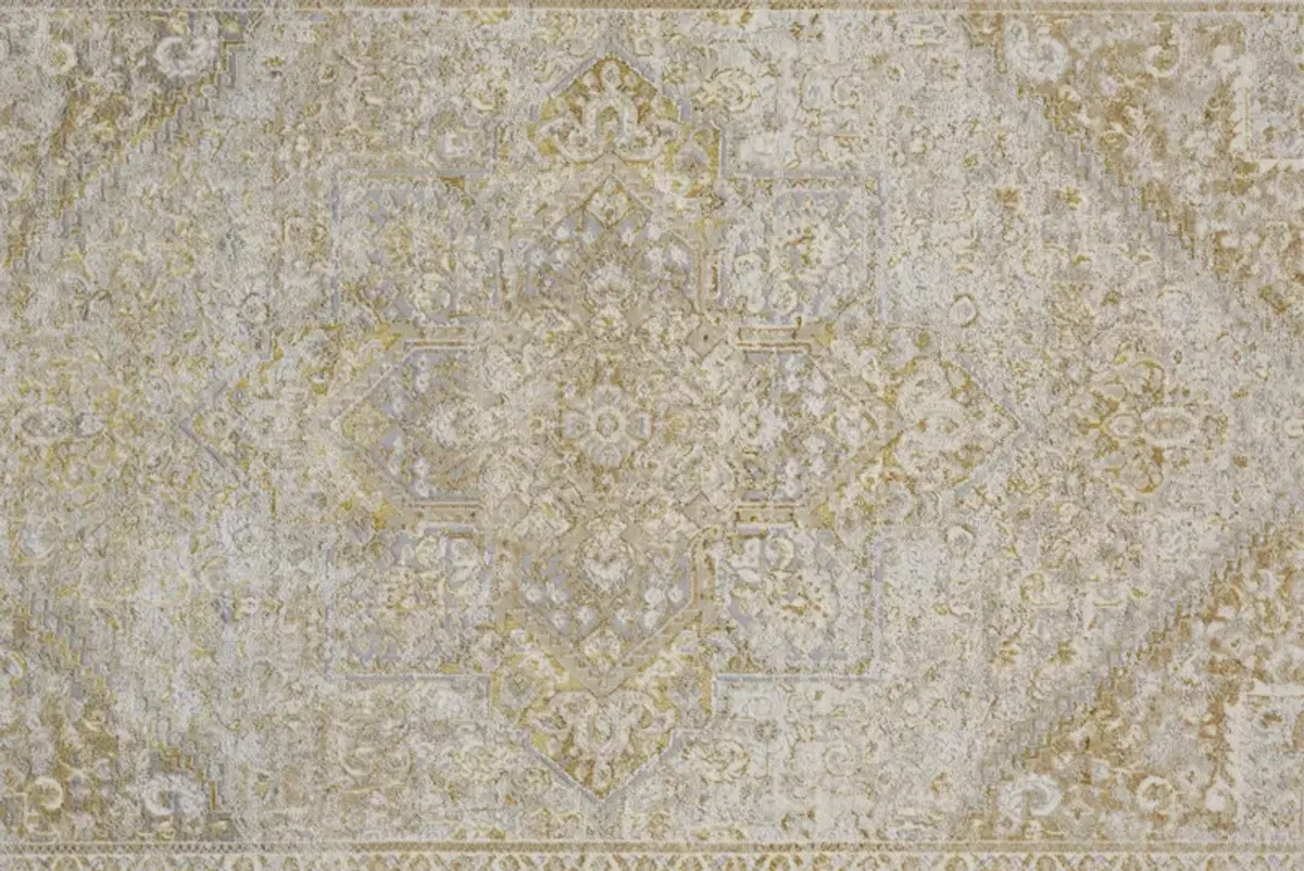 Aura 3734F Ivory/Gold 2'10" x 7'10" Rug