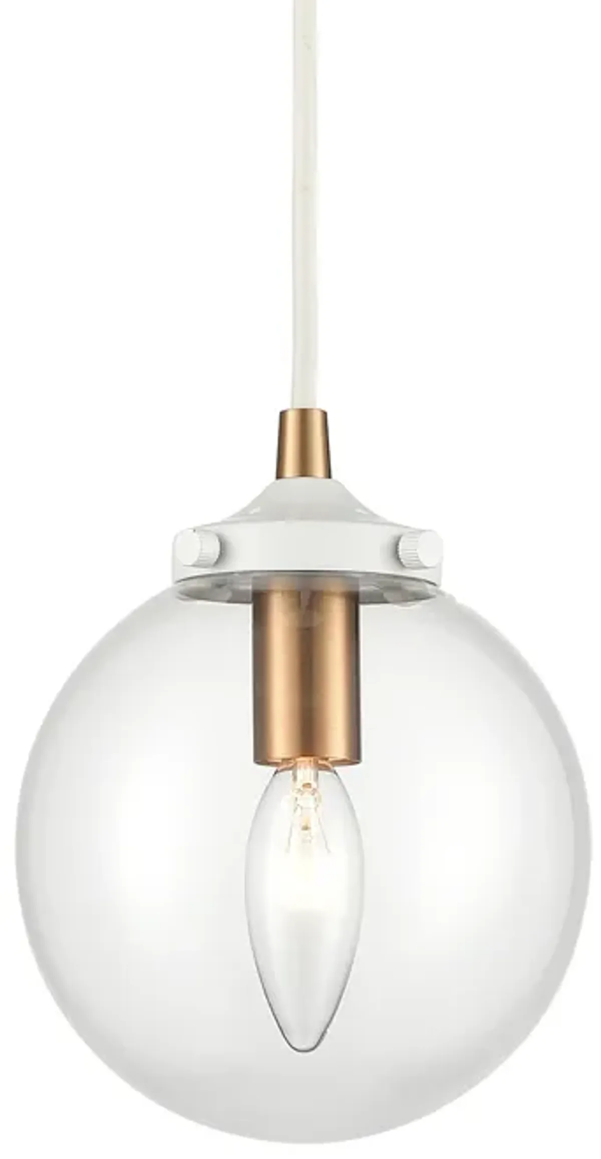 Boudreaux 6'' Wide 1-Light White Mini Pendant