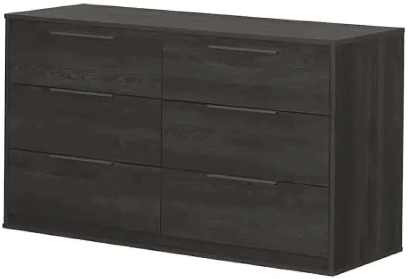 Hourra 6-Drawer Double Dresser, Gray Oak