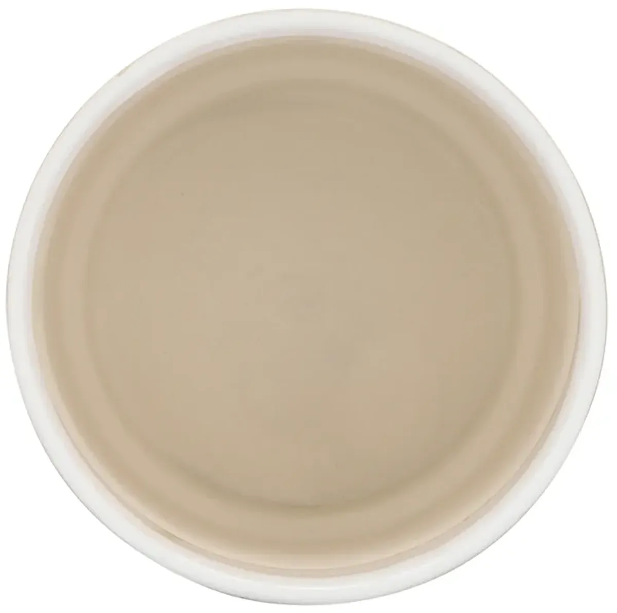 7" Circles Planter on Stand, White