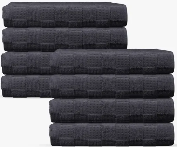 Waffle Terry 8 pcs Turkish Hand Towels Set