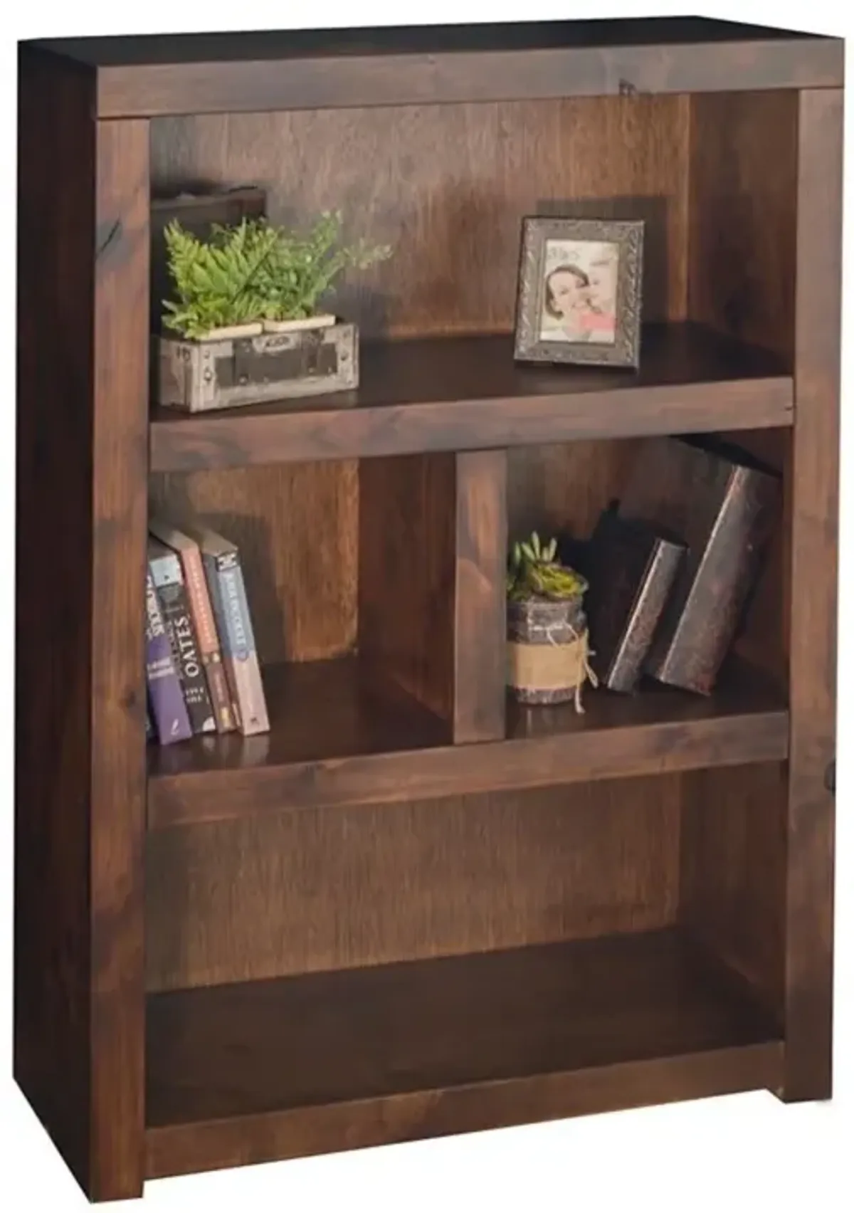 Bridgevine Home 49 inch high Bookcase, Whiskey Finish