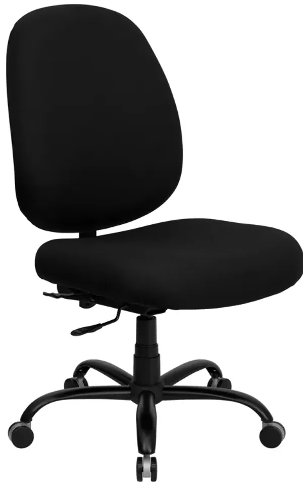 HERCULES Series Big & Tall 400 lb. Rated Black Fabric Executive Swivel Ergonomic Office Chair with Adjustable Back