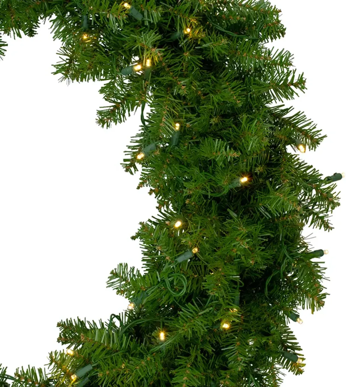 Lighted Northern Pine Artificial Christmas Wreath - 36 inch  Warm Clear LED Lights