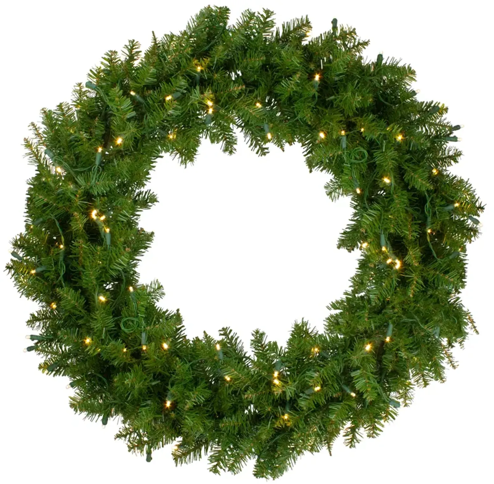 Lighted Northern Pine Artificial Christmas Wreath - 36 inch  Warm Clear LED Lights