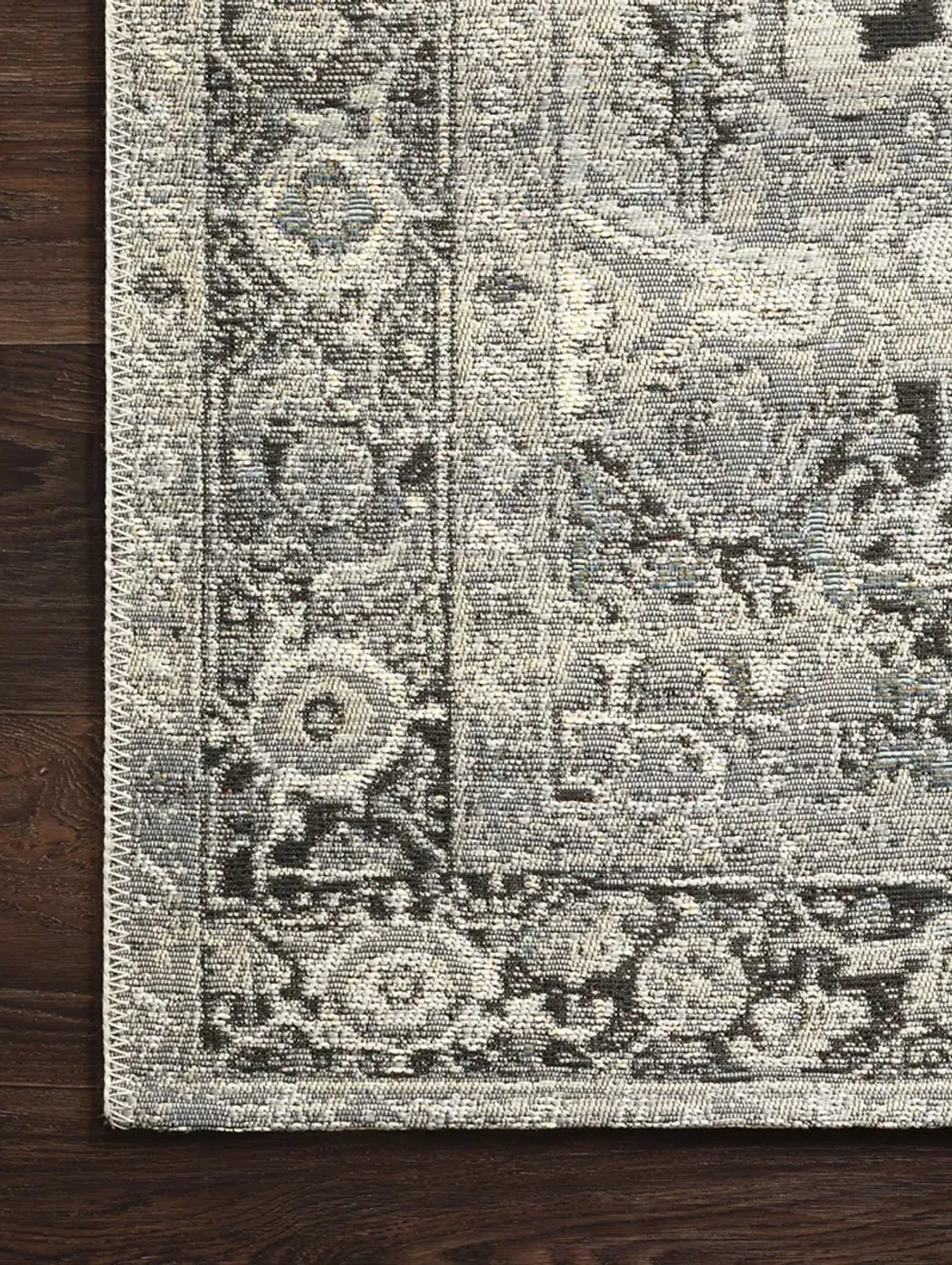 Mika MIK01 Grey/Blue 6'7" x 9'4" Rug