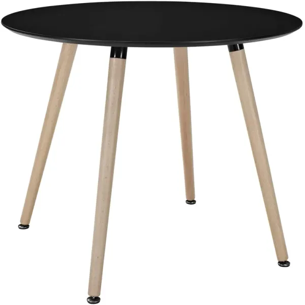 Modway - Track Round Dining Table Black