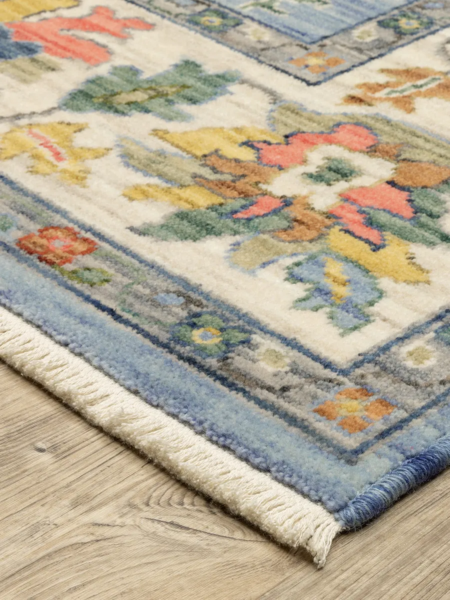 Lucca 3'3" x 5' Blue Rug