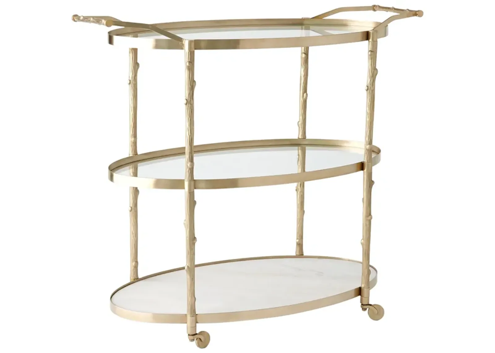 Arbor Bar Cart- Brass