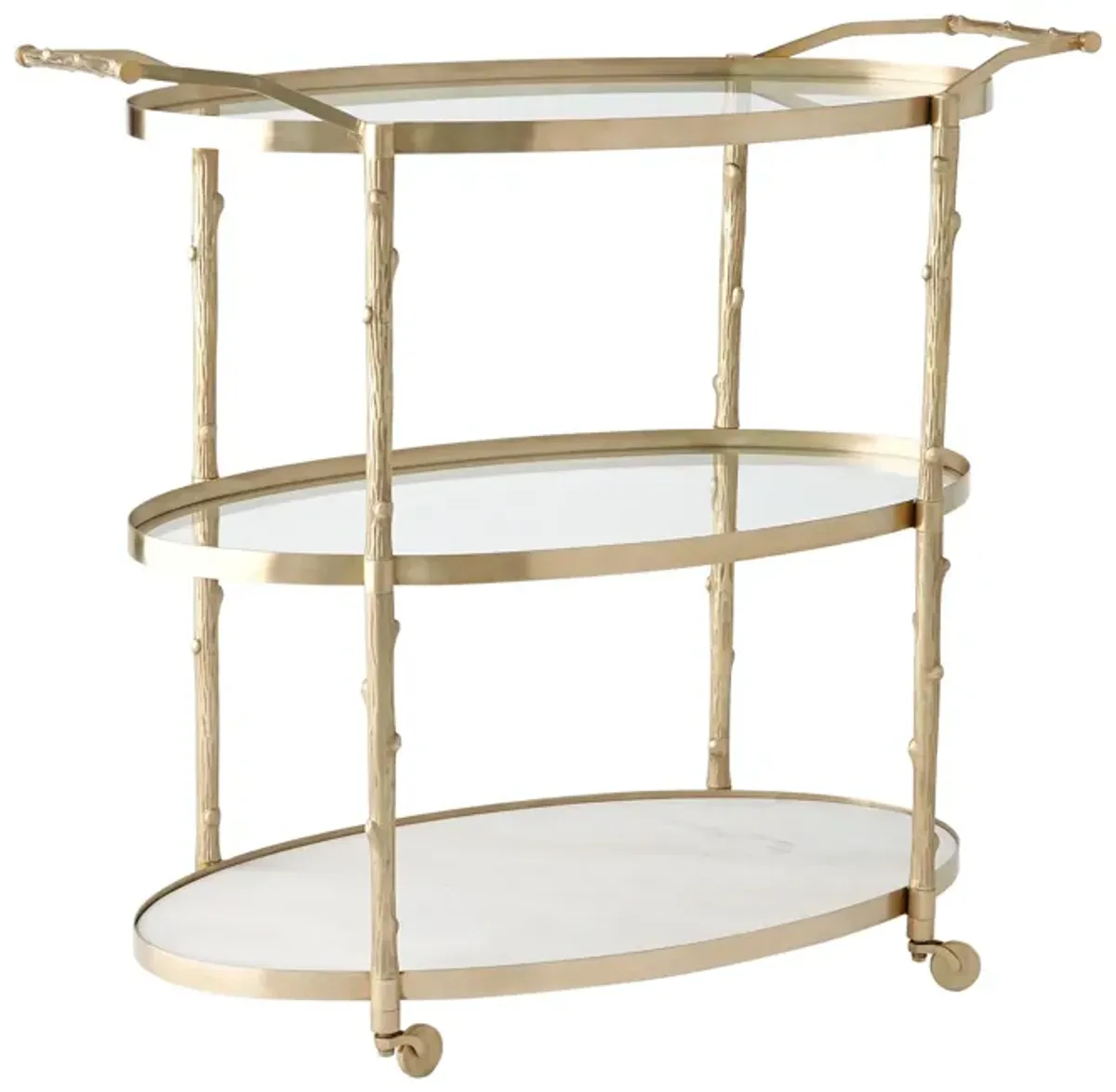 Arbor Bar Cart- Brass