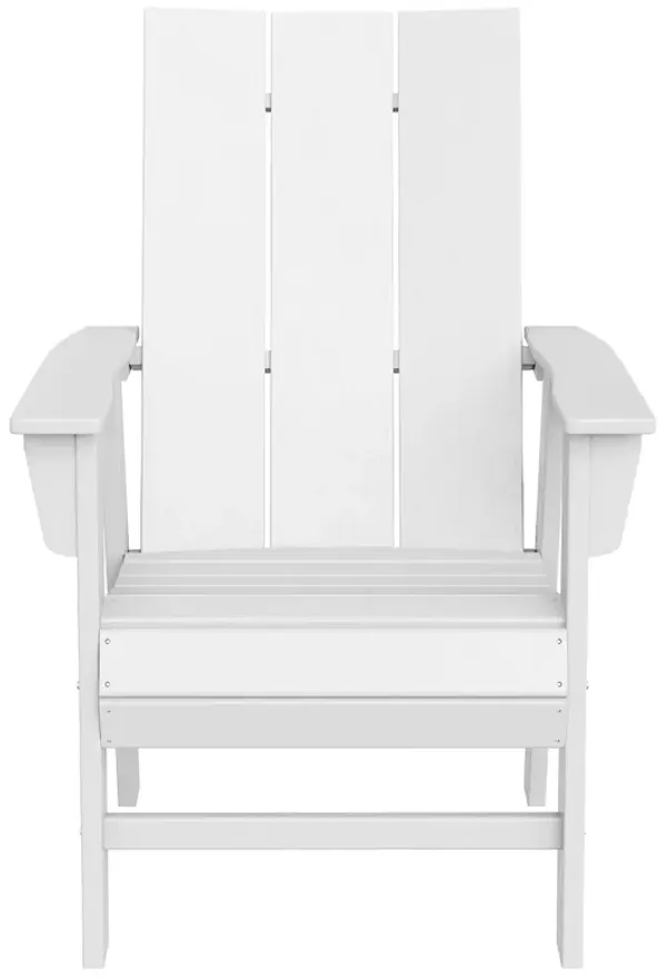 WestinTrends Outdoor Patio HDPE Plastic Modern Adirondack Dining Chair