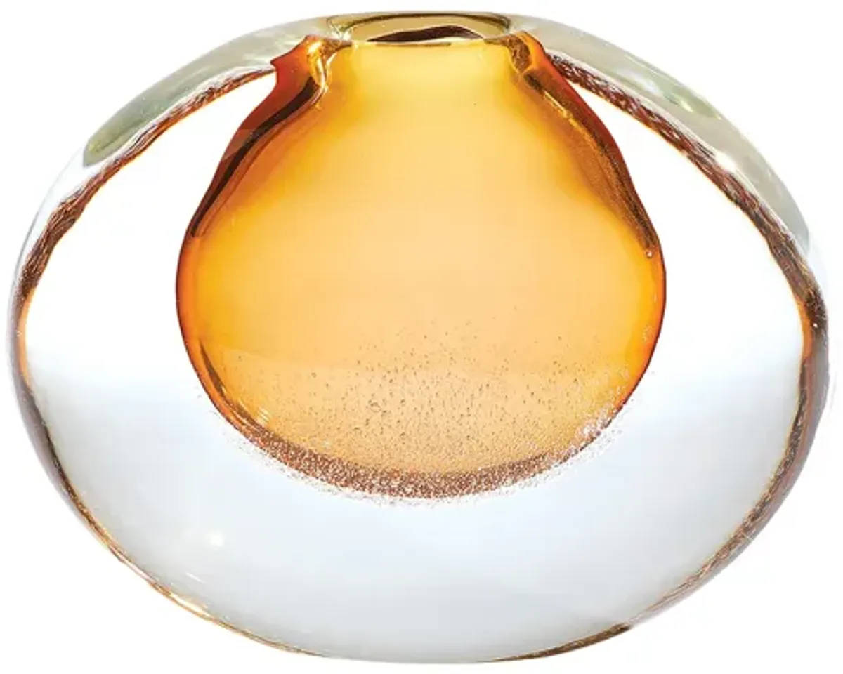 Micro Bubble Vase-Brown Small