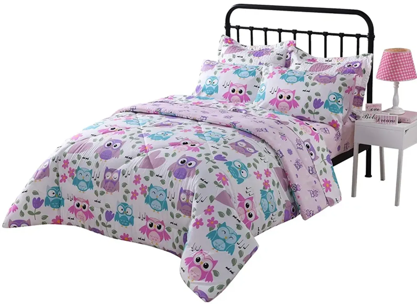 MarCielo 7 Pieces Kids Comforter Set.