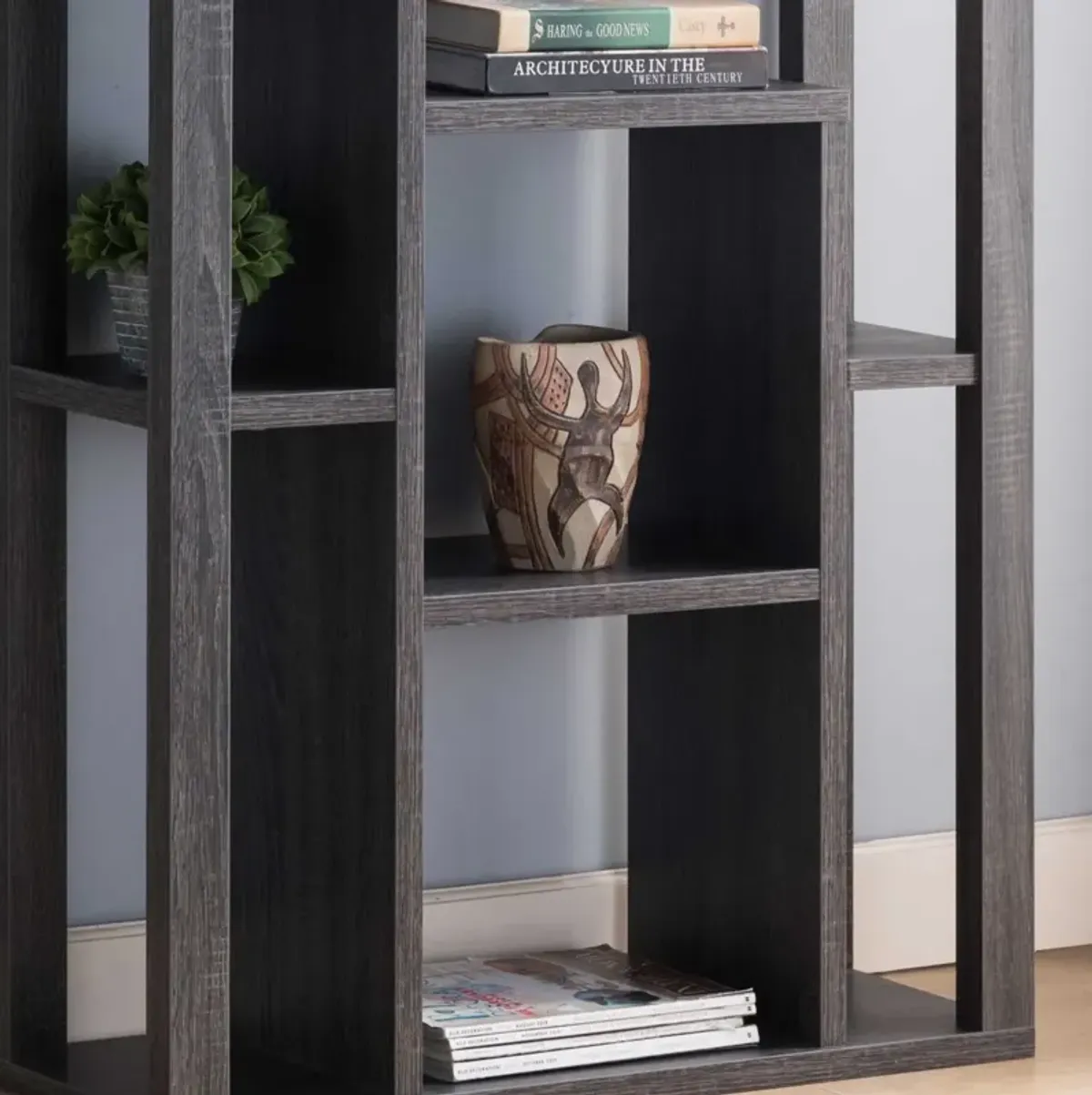 Bookcase Distressed Grey