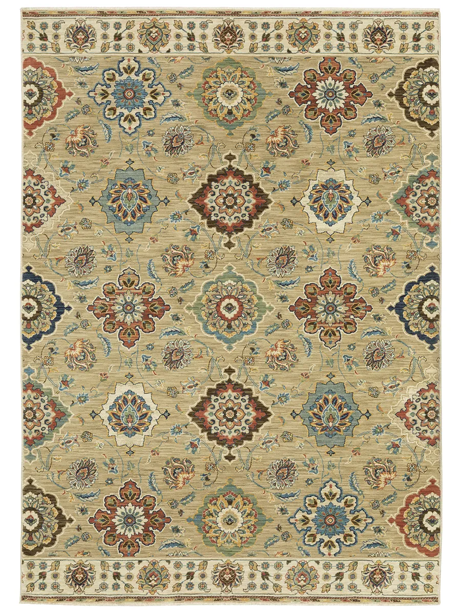 Francesca 2'3" x 7'6" Beige Rug