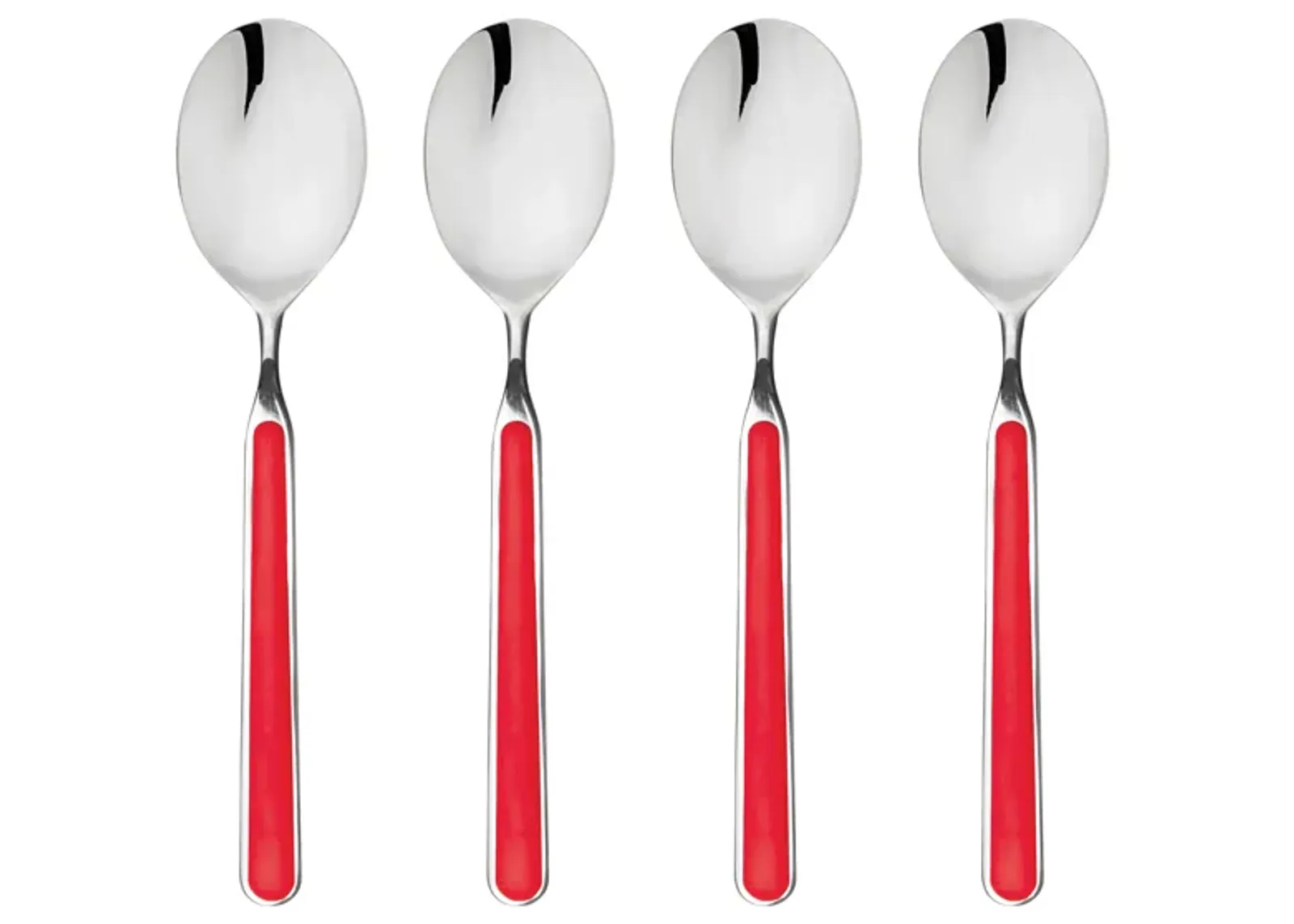 Fantasia 4-Piece American Coffee Spoon Set in Red