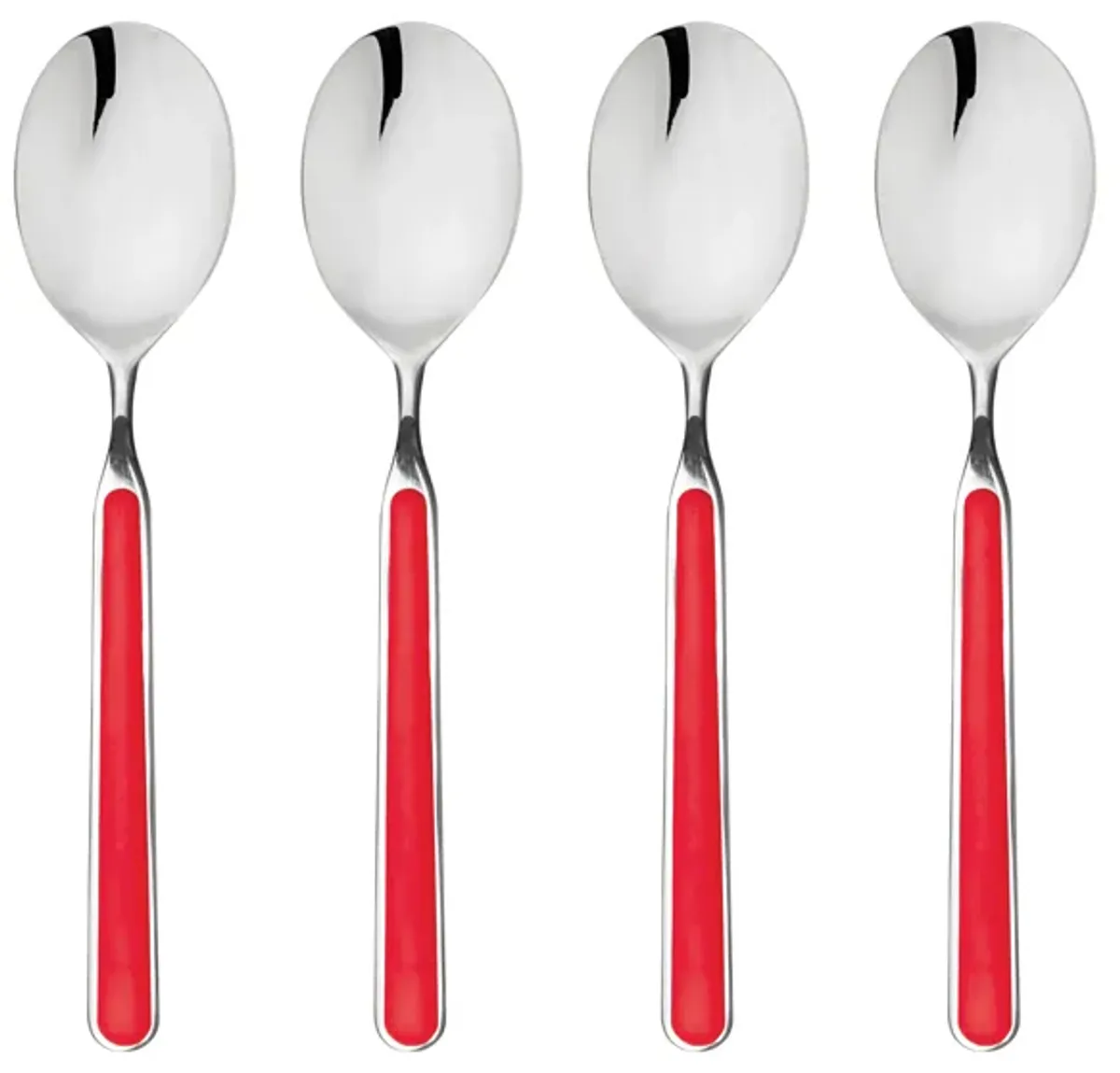 Fantasia 4-Piece American Coffee Spoon Set in Red