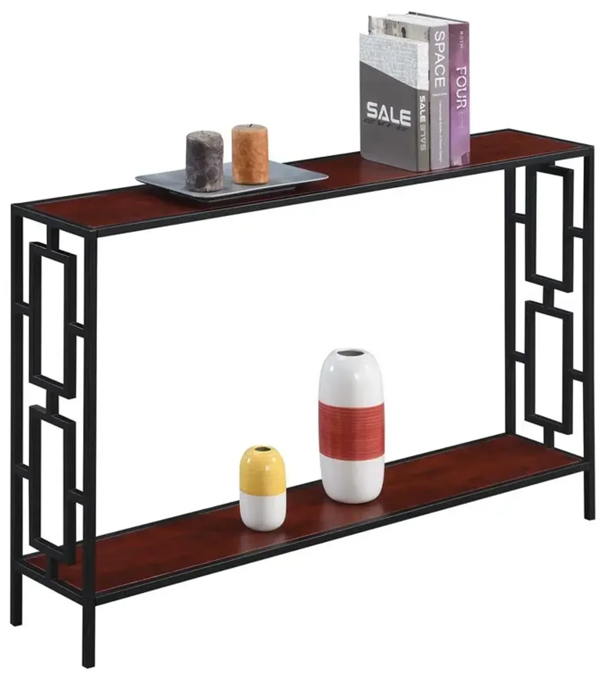 Convenience Concepts Town Square Metal Frame Console Table*