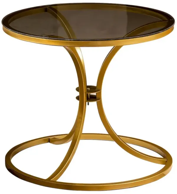 Decorotika Corleone Side End Table-Gold