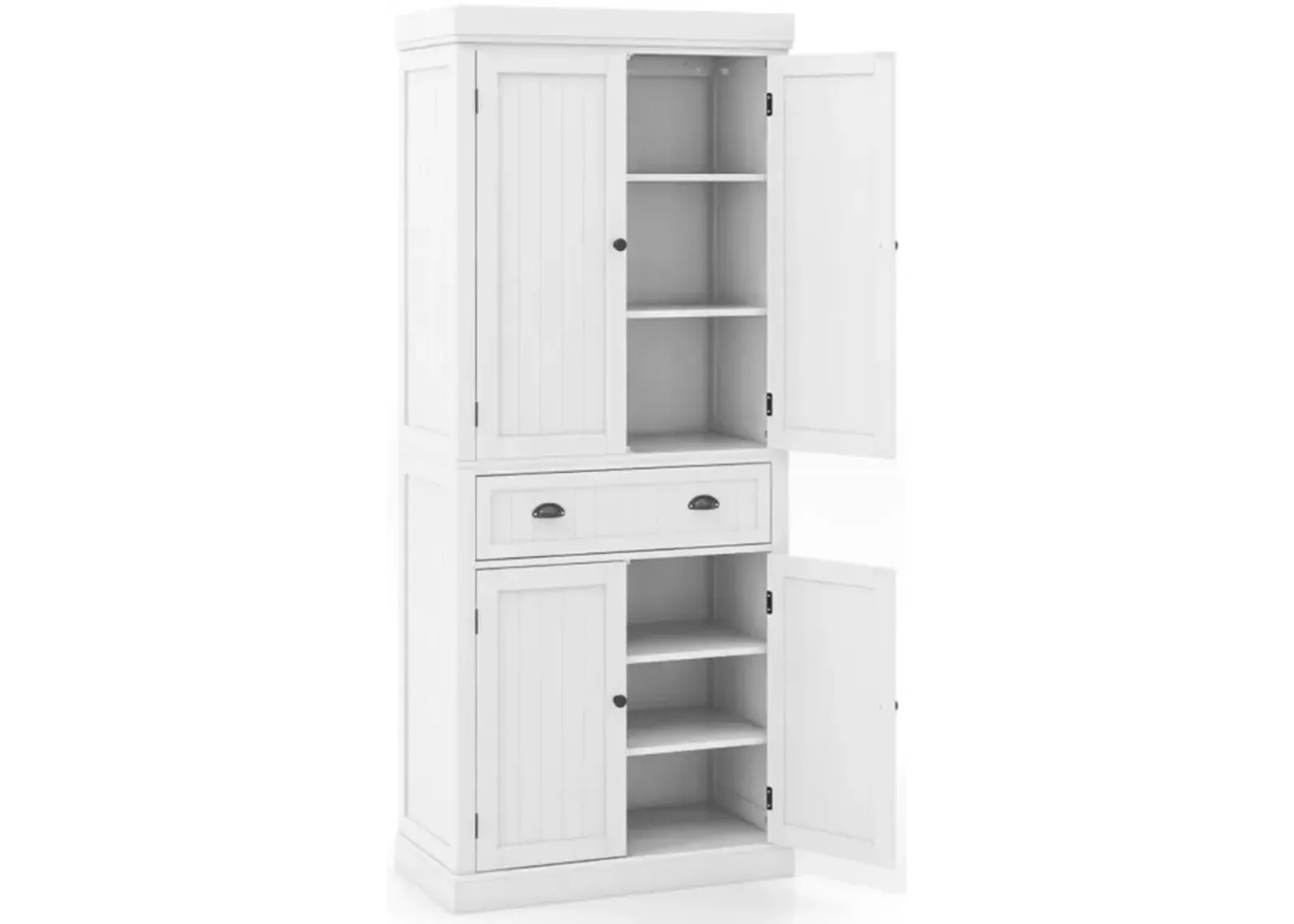 Cupboard Freestanding Kitchen Cabinet with Adjustable Shelves