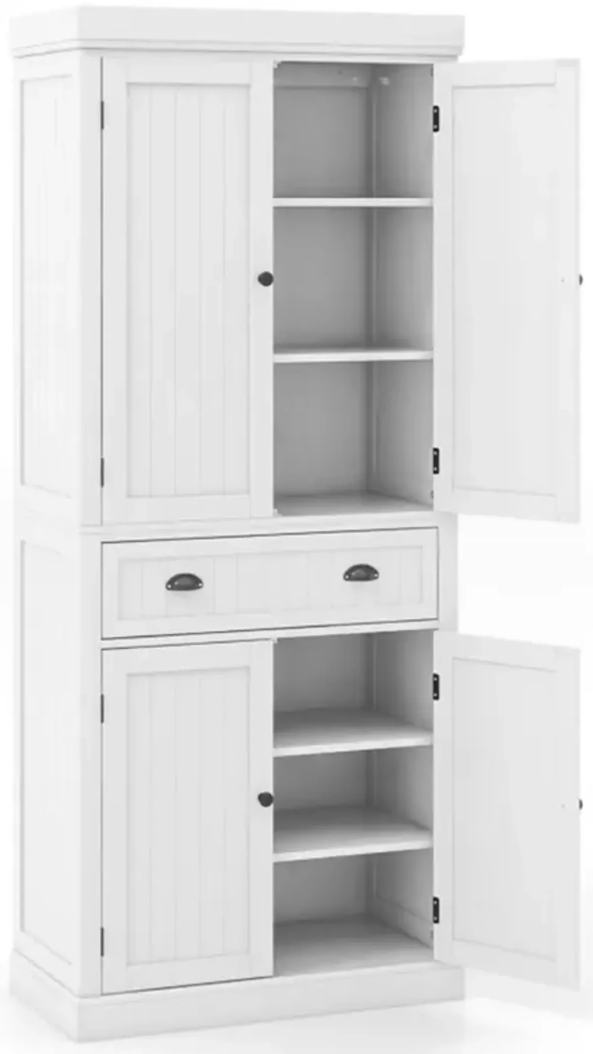 Cupboard Freestanding Kitchen Cabinet with Adjustable Shelves