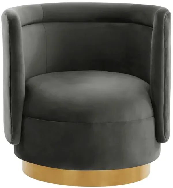 Remy Velvet Swivel Chair