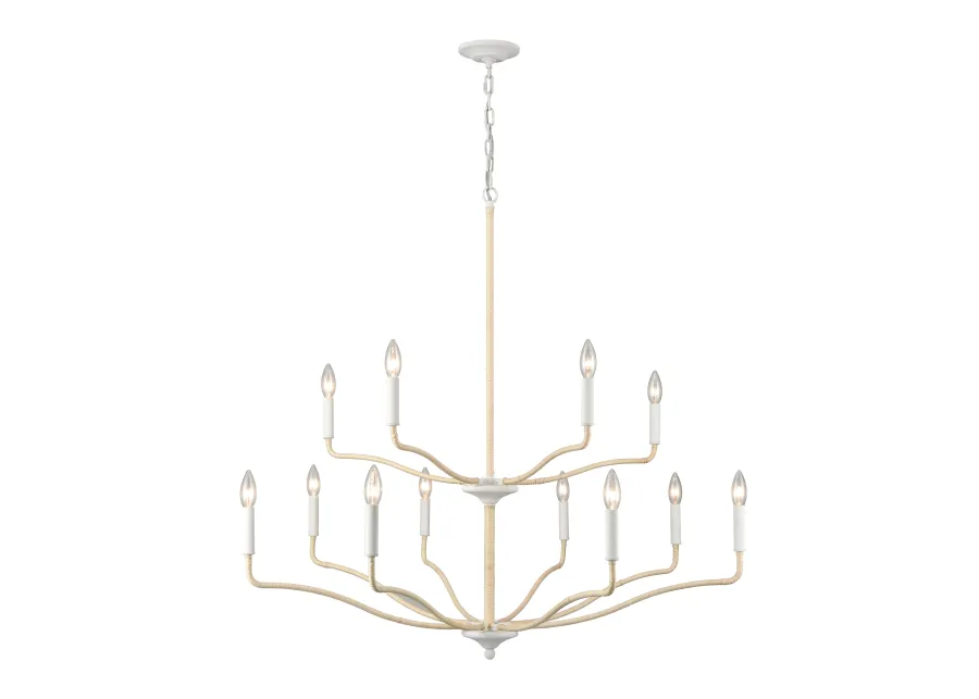 Breezeway 40'' Wide 12-Light Chandelier