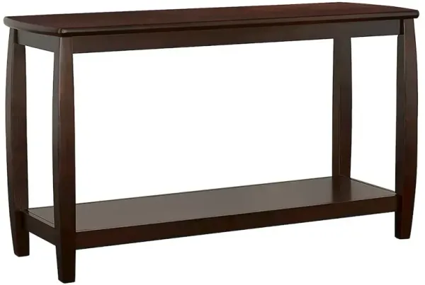 Dixon Wood Entryway Console Table with Shelf Cappuccino