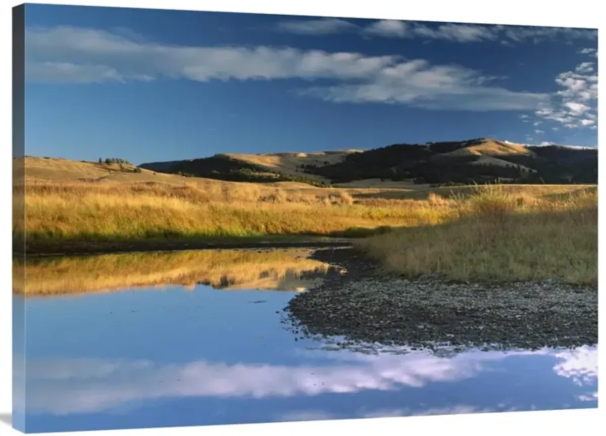 Absaroka Range and Slough Creek, Yellowstone National Park, Wyoming-Canvas Art-40x30