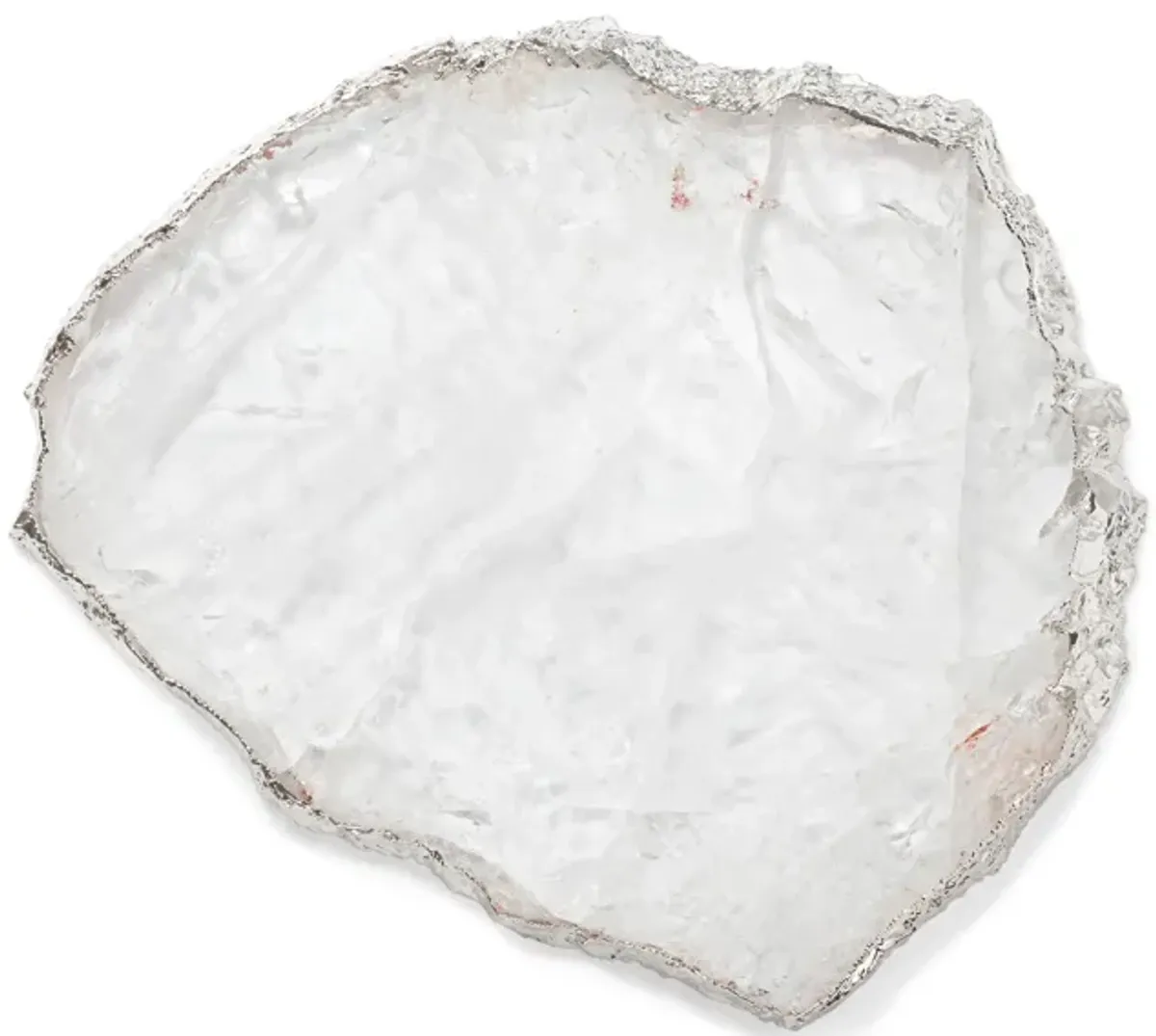 Kiva Platter, Crystal & Silver
