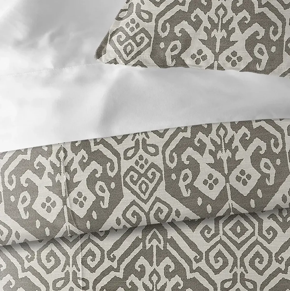 6ix Tailors Fine Linens Teagan Truffle Duvet Cover Set