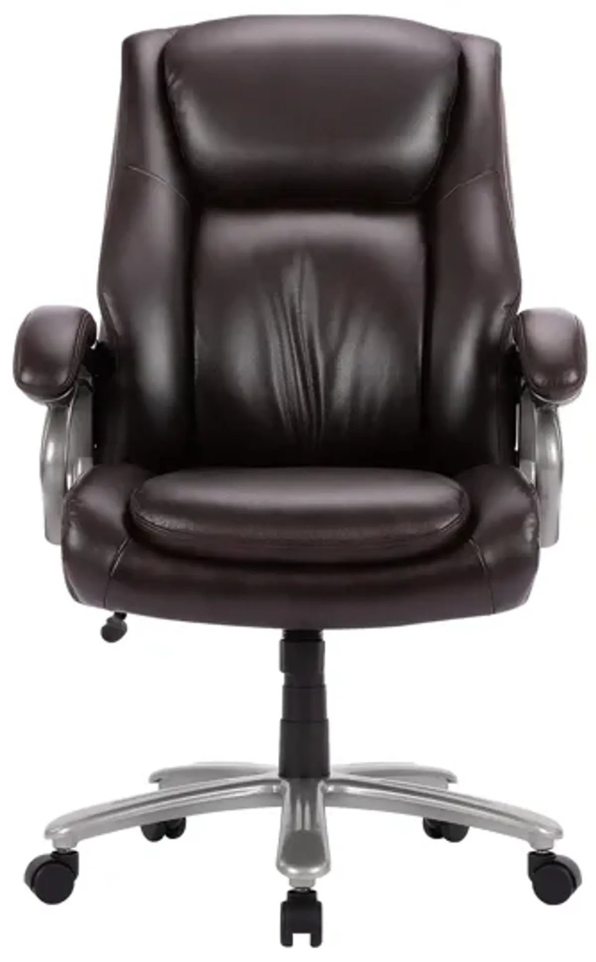 Executive PU Leather Office Chair, Big and Tall Computer Desk Chair With Padded Arms