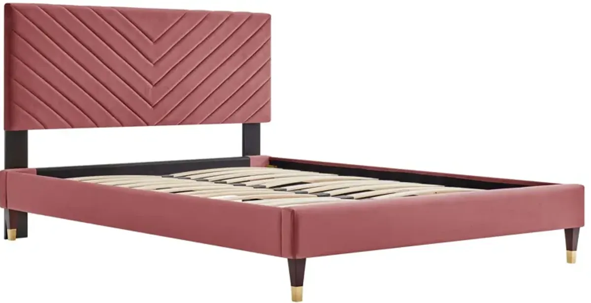 Modway - Roxanne Performance Velvet Queen Platform Bed