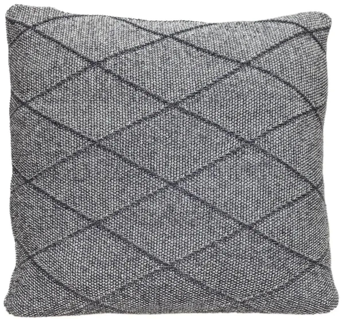 20" Gray Transitional Square Throw pillow