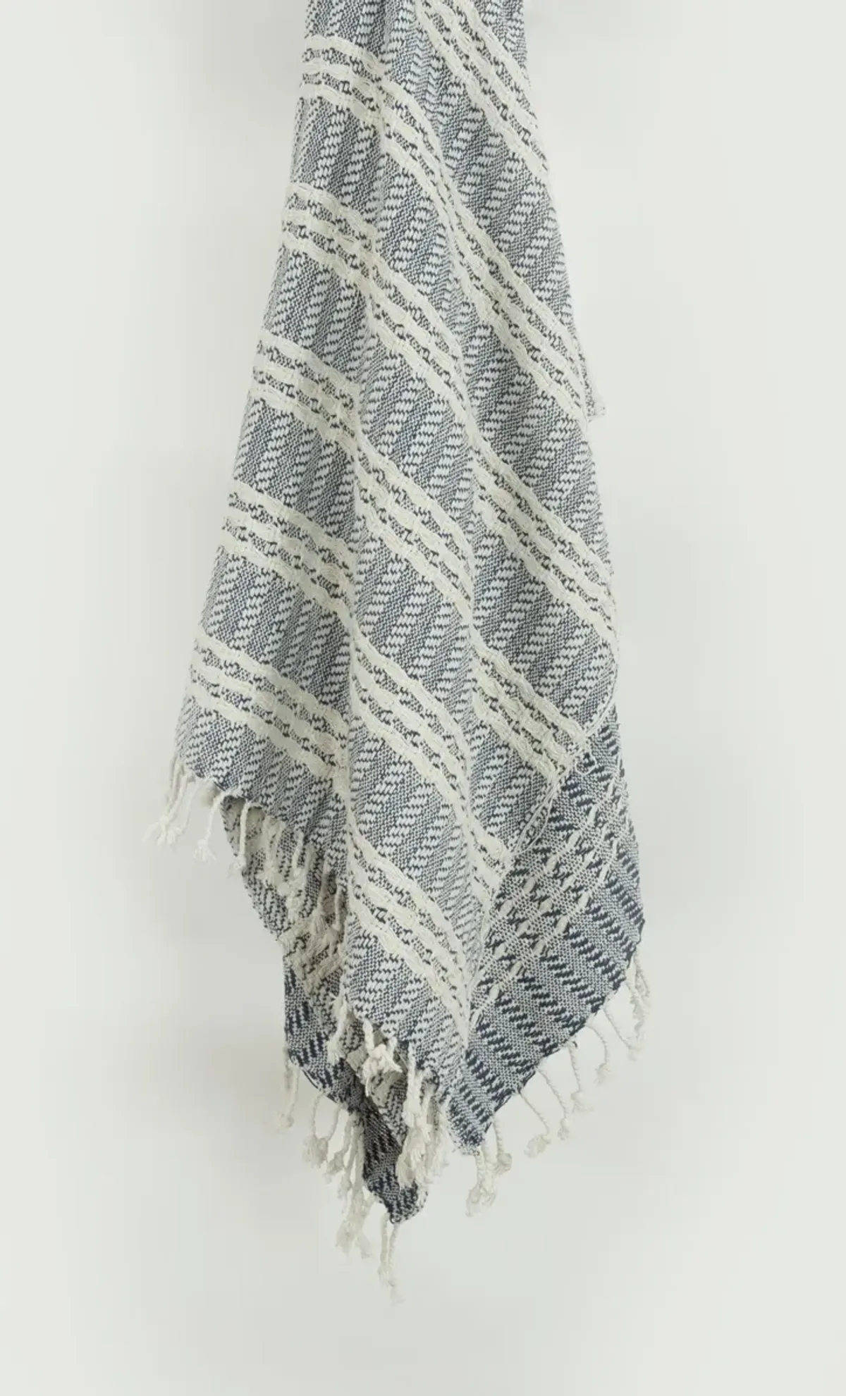Blue/Natural 50" x 60" Throw Blanket