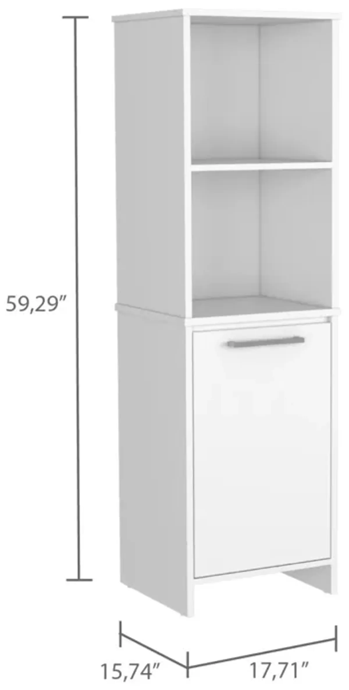 Forester 1-Shelf Pantry Cabinet White